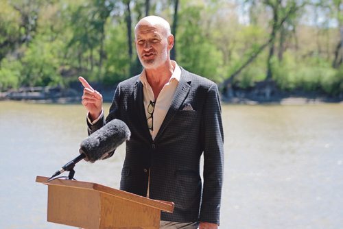 Canstar Community News June 20, 2017 - Paul Jordan, The Forks North Portage CEO, spoke at the Go To The Waterfronts pathway opening. (LIGIA BRAIDOTTI/CANSTAR COMMUNITY NEWS/TIMES)