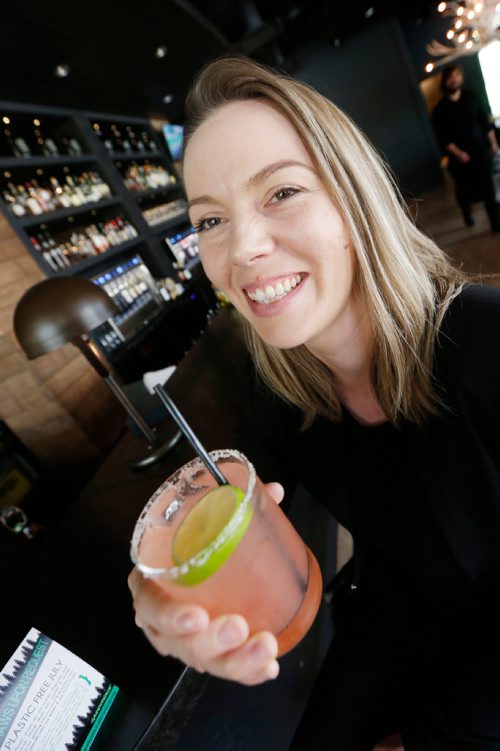 JOHN WOODS / WINNIPEG FREE PRESS
Melissa Mulder, general manager of Smith Restaurant at The Forks, says her restaurant is taking part in a "No-Straws" campaign during July where they will be providing plastic-free compostable straws and only when asked. Mulder and her restaurant were photographed Tuesday, July 4, 2017