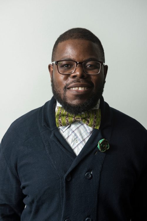 DAVID LIPNOWSKI / WINNIPEG FREE PRESS


Owner of Lula Nga, Guylain Nkongolo, poses for photographs Wednesday July 5, 2017.

They run a local business that specializes in one-of-a-kind bowties, pocket squares and flower pins that reflect the culture of Guylain's home country, Congo. 
