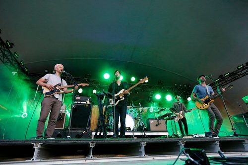 JUSTIN SAMANSKI-LANGILLE / WINNIPEG FREE PRESS
The Shins perform on the Main Stage at Folk Fest Thursday as the day one headliners.
170706 - Thursday, July 06, 2017.