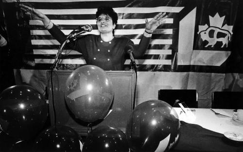 sharon Carstairs at Liberal convention may 25, 1988.  Phil Hossack/Winnipeg Free Press