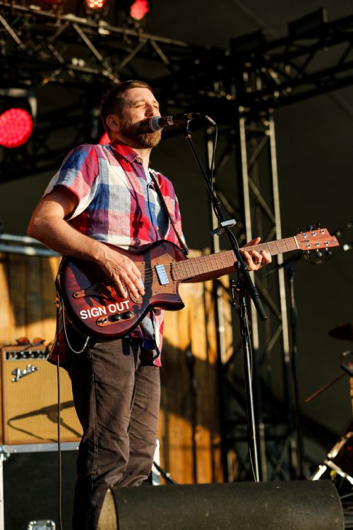 JUSTIN SAMANSKI-LANGILLE / WINNIPEG FREE PRESS
John K. Samson performs with The Winter Heat on the Main Stage Friday at Folk Fest.
170707 - Friday, July 07, 2017.