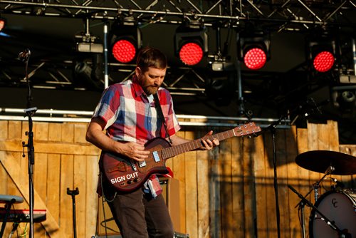 JUSTIN SAMANSKI-LANGILLE / WINNIPEG FREE PRESS
John K. Samson performs with The Winter Heat on the Main Stage Friday at Folk Fest.
170707 - Friday, July 07, 2017.