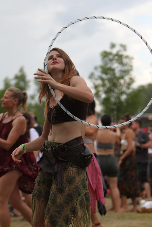 RUTH BONNEVILLE / WINNIPEG FREE PRESS

Quinn Patrick does some flow dancing with her hoop  at the 44th annual Folk Festival at Birds Hill Park Saturday.  

July 08, 2017