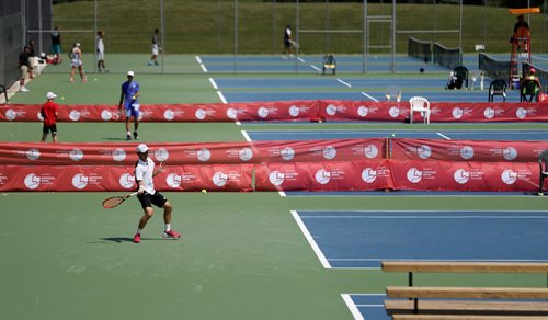 TREVOR HAGAN / WINNIPEG FREE PRESS
The National Bank Challenger tennis tournament at the Winnipeg Lawn Tennis Club, Sunday, July 9, 2017.
