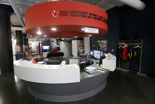 JOHN WOODS / WINNIPEG FREE PRESS
Sport For Life building Monday, July 10, 2017. The new sports centre is expected to open tomorrow.