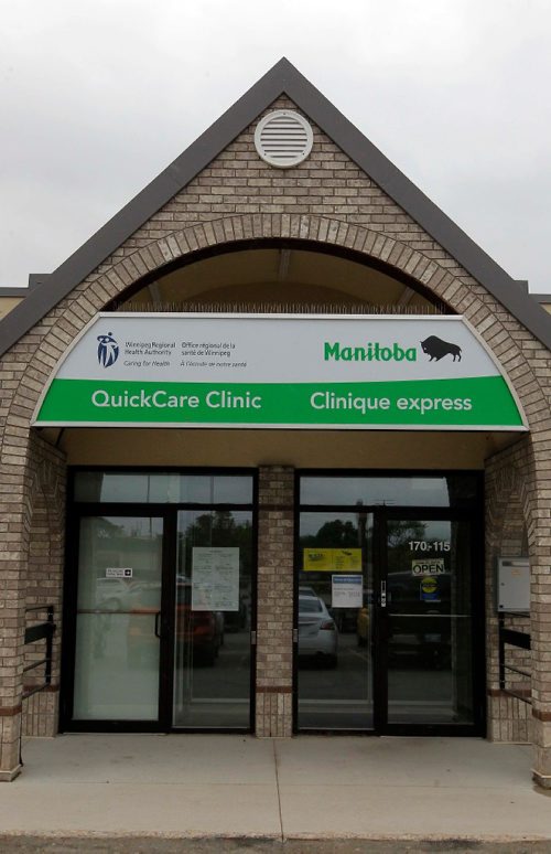 BORIS MINKEVICH / WINNIPEG FREE PRESS
170-115 Vermillion Road - QuickCare Clinics were designed to meet unexpected healthcare needs during times when most other clinics are closed. These clinics are typically open during weekdays as well as evenings and weekends. They are staffed by registered nurses and nurse practitioners who can diagnose and treat minor health issues. They also can prescribe medication for the conditions they are assessing. July 11, 2017