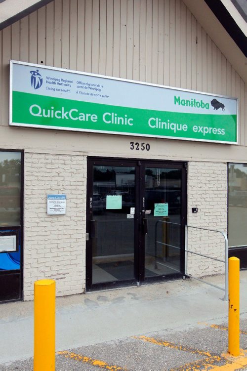 BORIS MINKEVICH / WINNIPEG FREE PRESS
3250 Portage Avenue - QuickCare Clinics were designed to meet unexpected healthcare needs during times when most other clinics are closed. These clinics are typically open during weekdays as well as evenings and weekends. They are staffed by registered nurses and nurse practitioners who can diagnose and treat minor health issues. They also can prescribe medication for the conditions they are assessing. July 11, 2017