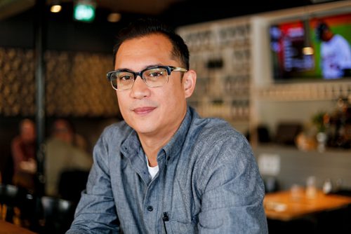 JUSTIN SAMANSKI-LANGILLE / WINNIPEG FREE PRESS
Norm Pastorin, owner of Cornerstone restaurant poses at the bar Wednesday.
170712 - Wednesday, July 12, 2017.