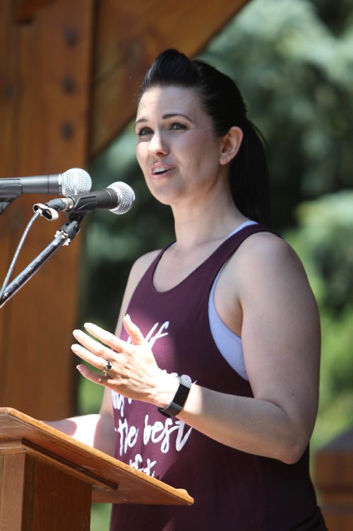 RUTH BONNEVILLE / WINNIPEG FREE PRESS

Michelle McHale talks to hundreds of people attending the  2nd annual Steinbach Pride Parade at K.R. Barkman Park iSaturday.


July 15, 2017