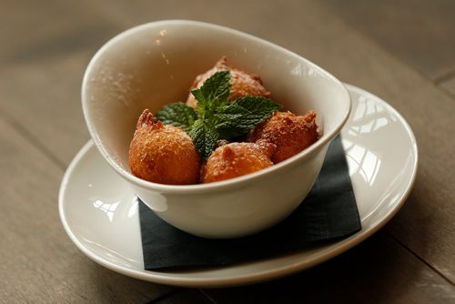 JOHN WOODS / WINNIPEG FREE PRESS
Ricotta Brown Sugar Beignets - served with house made maple ice cream at One Great City Brewing Company Sunday, July 16, 2017.