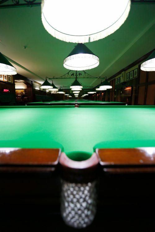 JUSTIN SAMANSKI-LANGILLE / WINNIPEG FREE PRESS
A billiards table of the Manitoba Club Billiards Lounge is seen Wednesday morning. The billiards club has around 60 members, some of whom have competed professionally on the world stage.
170719 - Wednesday, July 19, 2017.