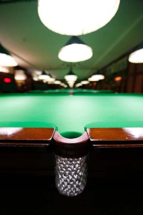 JUSTIN SAMANSKI-LANGILLE / WINNIPEG FREE PRESS
A billiards table of the Manitoba Club Billiards Lounge is seen Wednesday morning. The billiards club has around 60 members, some of whom have competed professionally on the world stage.
170719 - Wednesday, July 19, 2017.