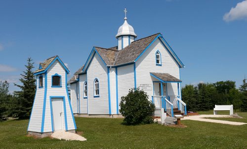 WAYNE GLOWACKI / WINNIPEG FREE PRESS

The St. Demetrius Ukrainian Catholic Church in the Arborg & District Multicultural Heritage Village in Arborg, Manitoba. Kevin Rollason story. July 18   2017