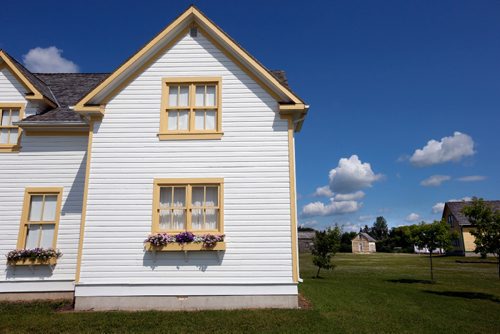 WAYNE GLOWACKI / WINNIPEG FREE PRESS

At left, the Sigvaldason House in the Arborg & District Multicultural Heritage Village in Arborg, Manitoba. Kevin Rollason story. July 18   2017