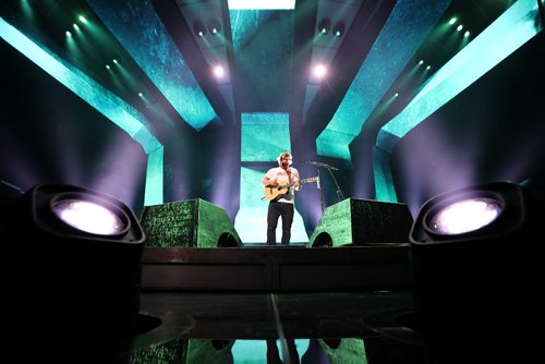 TREVOR HAGAN / WINNIPEG FREE PRESS
Ed Sheeran performs to a sold out crowd at Bell MTS Place, Saturday, July 22, 2017.