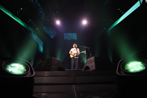 TREVOR HAGAN / WINNIPEG FREE PRESS
Ed Sheeran performs to a sold out crowd at Bell MTS Place, Saturday, July 22, 2017.