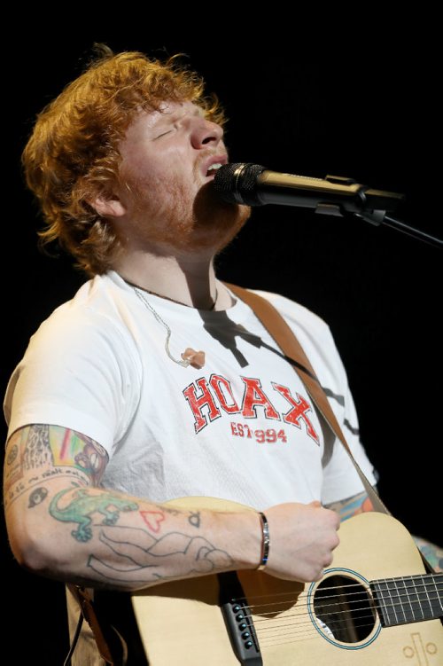 TREVOR HAGAN / WINNIPEG FREE PRESS
Ed Sheeran performs to a sold out crowd at Bell MTS Place, Saturday, July 22, 2017.