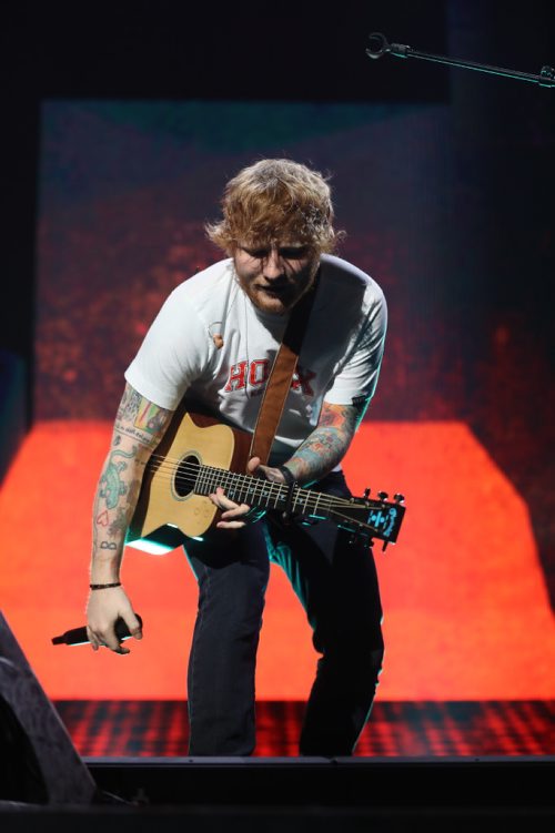 TREVOR HAGAN / WINNIPEG FREE PRESS
Ed Sheeran performs to a sold out crowd at Bell MTS Place, Saturday, July 22, 2017.