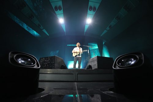 TREVOR HAGAN / WINNIPEG FREE PRESS
Ed Sheeran performs to a sold out crowd at Bell MTS Place, Saturday, July 22, 2017.