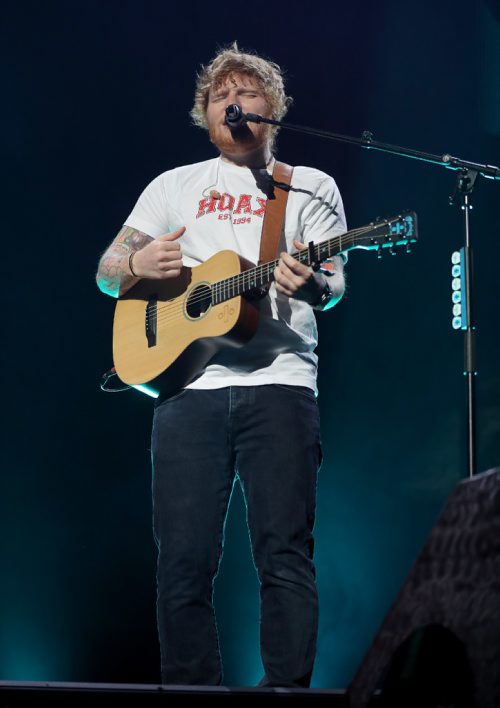 TREVOR HAGAN / WINNIPEG FREE PRESS
Ed Sheeran performs to a sold out crowd at Bell MTS Place, Saturday, July 22, 2017.