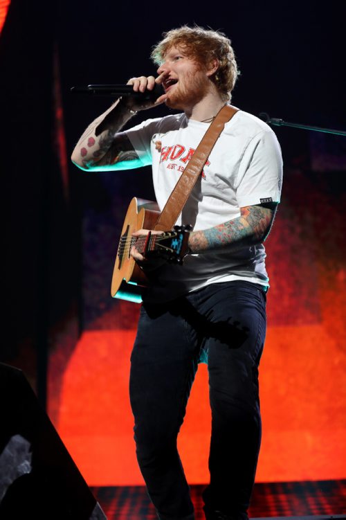 TREVOR HAGAN / WINNIPEG FREE PRESS
Ed Sheeran performs to a sold out crowd at Bell MTS Place, Saturday, July 22, 2017.