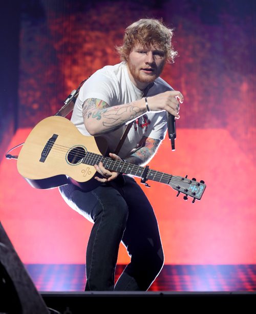 TREVOR HAGAN / WINNIPEG FREE PRESS
Ed Sheeran performs to a sold out crowd at Bell MTS Place, Saturday, July 22, 2017.