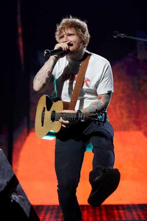 TREVOR HAGAN / WINNIPEG FREE PRESS
Ed Sheeran performs to a sold out crowd at Bell MTS Place, Saturday, July 22, 2017.