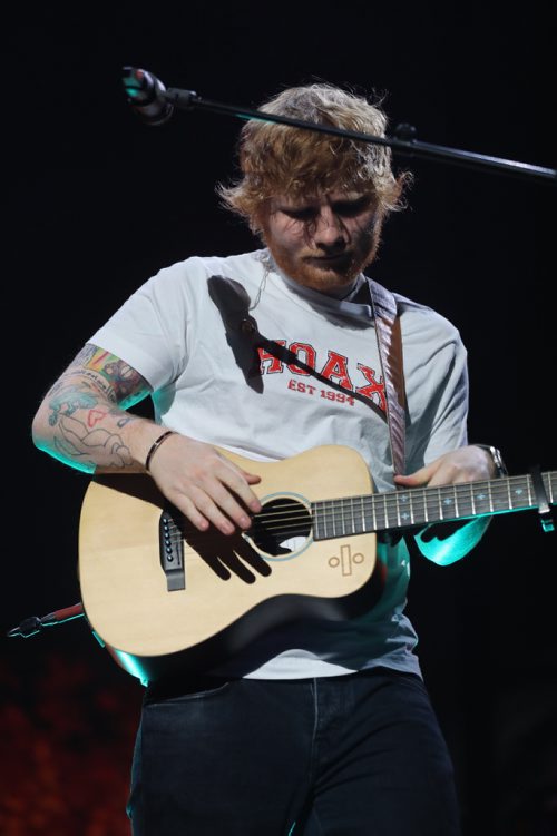 TREVOR HAGAN / WINNIPEG FREE PRESS
Ed Sheeran performs to a sold out crowd at Bell MTS Place, Saturday, July 22, 2017.