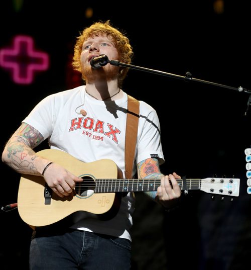 TREVOR HAGAN / WINNIPEG FREE PRESS
Ed Sheeran performs to a sold out crowd at Bell MTS Place, Saturday, July 22, 2017.