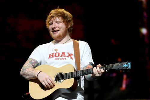 TREVOR HAGAN / WINNIPEG FREE PRESS
Ed Sheeran performs to a sold out crowd at Bell MTS Place, Saturday, July 22, 2017.