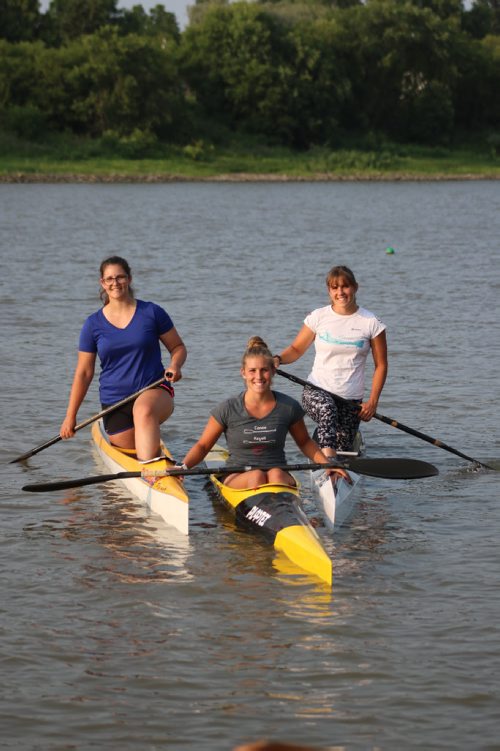 Canstar Community News July 19, 2017 - Sarah, Emma and Maddy Mitchell are competing in the Canoe and Kayak category at the 2017 Canada Summer Games. (LIGIA BRAIDOTTI/CANSTAR COMMUNITY NEWS/TIMES)