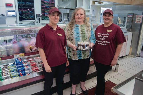 Canstar Community News July 19, 2017 - Suzanne Hanhams, Tina Scowen, and Kristy Ragbir are pictured in the front end of Harvest Bakery and Deli. Known for its "bagel Mondays," the business is marking 35 years at the end of the month. (DANIELLE DA SILVA/CANSTAR/SOUWESTER)