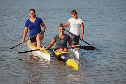 Canstar Community News July 19, 2017 - Sarah, Emma and Maddy Mitchell are competing in the Canoe and Kayak category at the 2017 Canada Summer Games (LIGIA BRAIDOTTI/CANSTAR COMMUNITY NEWS/TIMES)