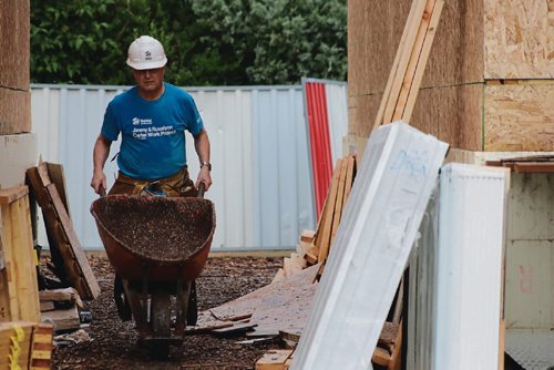 Canstar Community News July 12, 2017 - Volunteers help build houses for Habitat for Humanitys project in Winnipeg. (LIGIA BRAIDOTTI/CANSTAR COMMUNITY NEWS/TIMES)