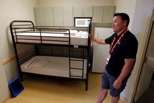 BORIS MINKEVICH / WINNIPEG FREE PRESS
Media tour of the Canada Summer Games 2017 Athletes Village at U of M (in residence buildings). Host society staff member Norman Ettawacappo in photo. July 25, 2017