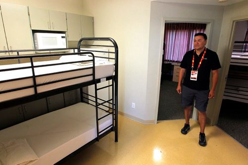 BORIS MINKEVICH / WINNIPEG FREE PRESS
Media tour of the Canada Summer Games 2017 Athletes Village at U of M (in residence buildings). Host society staff member Norman Ettawacappo in photo. July 25, 2017