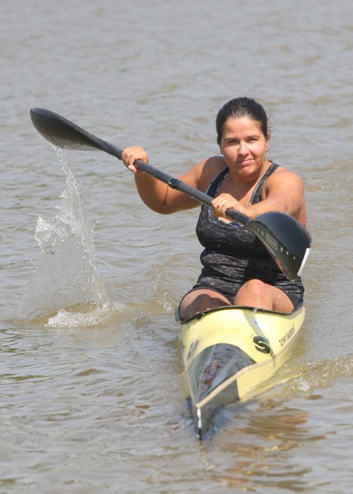 JOE BRYKSA / WINNIPEG FREE PRESSCanoeist Joelle Little of Hamiota, who medaled at the Western Canada Games two years ago, preparing for her events in Winnipeg.-  July 28 , 2017 -( Special for the Brandon Sun)