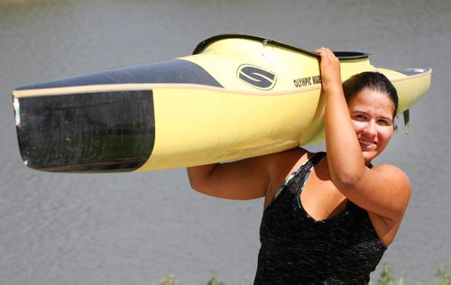 JOE BRYKSA / WINNIPEG FREE PRESSCanoeist Joelle Little of Hamiota, who medaled at the Western Canada Games two years ago, preparing for her events in Winnipeg.-  July 28 , 2017 -( Special for the Brandon Sun)