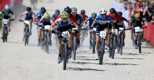 TREVOR HAGAN / WINNIPEG FREE PRESS
The women's mountain biking event during the 2017 Canada Summer Games, Sunday, July 30, 2017.