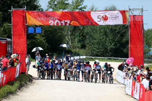 TREVOR HAGAN / WINNIPEG FREE PRESS
The women's mountain biking event during the 2017 Canada Summer Games, Sunday, July 30, 2017.