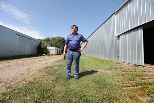 RUTH BONNEVILLE / WINNIPEG FREE PRESS
49.8 feature piece on exploring the Manitoba Museum's role in collecting and caring for a vast number of artifacts from around Manitoba, and how much of that comes from things in our backyards.
Photo of Minister Ian Wishart on his farm near Portage la Prairie MB, stands on the parcel of land that once stood a home that had "No Votes for Women" painted on it during women's suffrage in early 1900's. The home stood at another location at that time and later was moved to his property as a out building many years later. The sign was 8x10 feet in height.
A number of years ago Minister Ian Wishart was renovating an old family barn (once a families home on another property) near Portage la Prairie MB, when he discovered what the Manitoba Museum now calls its most special artifact in relation to women's suffrage -- a former chunk of siding on which a previous owner had painted NO VOTES FOR WOMEN, broadcasting his opposition to anyone driving by.
See Melissa Martin story.
July 28,, 2017