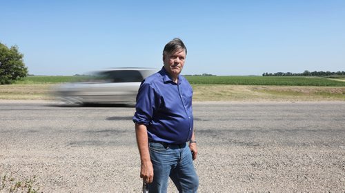 RUTH BONNEVILLE / WINNIPEG FREE PRESS

49.8 feature piece on exploring the Manitoba Museum's role in collecting and caring for a vast number of artifacts from around Manitoba, and how much of that comes from things in our backyards. 

Photo of Minister Ian Wishart stands next to the old number 1 Hwy near Portage la Prairie MB, that once stood a home that had a sign hand written in big letters on it saying - No Votes for Women, during the women's suffrage in the  early 1900's.  The parcel of land it stood on was very visible to people because it's situated right next to the old number one Hwy. The home was later moved to Wishart's family property and used as a out building and barn for years before it was torn down.  
 Some time ago, Minister Ian Wishart was renovating the old family barn on his property, when he discovered the sign and kept it just in case it had value.  In 2016 he contacted the Manitoba Museum and it was given to them.  They call it one of the most incrediblel artifacts in relation to women's suffrage  (a former chunk of sidin, 8x10 feet, on which a previous owner had painted NO VOTES FOR WOMEN, broadcasting his opposition to anyone driving by).  

See Melissa Martin story.  

  
July 28,, 2017