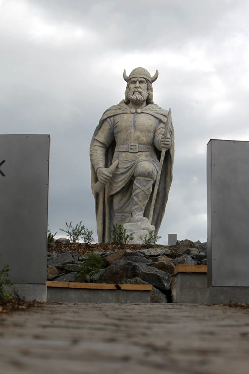 RUTH BONNEVILLE / WINNIPEG FREE PRESS

Gimli opens new space to house their giant statue of a Viking called Viking Park just prior to the Gimli Icelandic Festival this weekend.  

See Ashley Prest story.  

  
July 28,, 2017