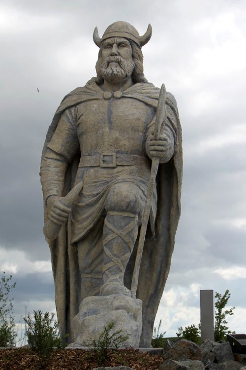 RUTH BONNEVILLE / WINNIPEG FREE PRESS

Gimli opens new space to house their giant statue of a Viking called Viking Park just prior to the Gimli Icelandic Festival this weekend.  

See Ashley Prest story.  

  
July 28,, 2017