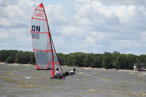

RUTH BONNEVILLE / WINNIPEG FREE PRESS

Galen Richardson and Jake Adair race in the Double Handed - 29er male Canada Summer Games sailing event in Gimli MB on Lake Winnipeg Wednesday.  

  
Aug 01,, 2017