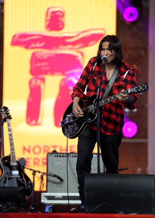 TREVOR HAGAN / WINNIPEG FREE PRESS
Digawolf performs at The Forks on the Northern Territories night, Wednesday, August 2, 2017.