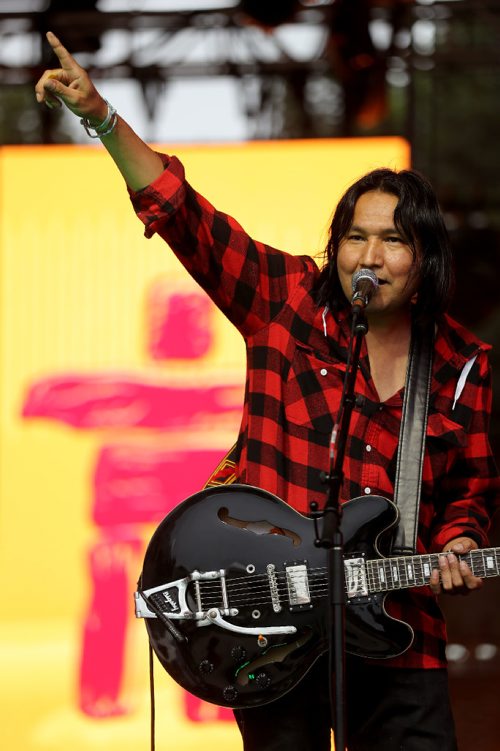 TREVOR HAGAN / WINNIPEG FREE PRESS
Digawolf performs at The Forks on the Northern Territories night, Wednesday, August 2, 2017.