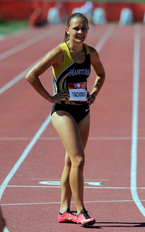 BORIS MINKEVICH / WINNIPEG FREE PRESS
2017 Canada Summer Games - 400m Womens final. Manitoba Victoria Tachinski wins the gold medal in the event. August 3, 2017