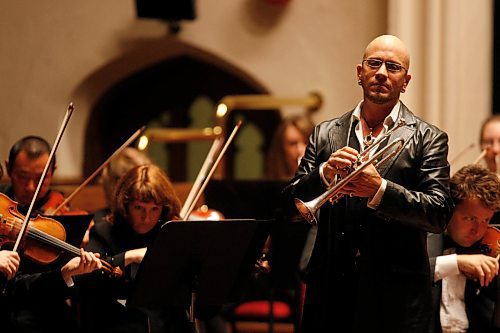 BORIS MINKEVICH / WINNIPEG FREE PRESS  080917 Guy Few plays with the Manitoba Chamber Orchestra at Westminister United Church.